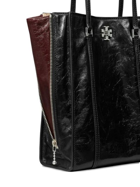 Tory Burch small Kira turnlock panelled tote bag - Black
