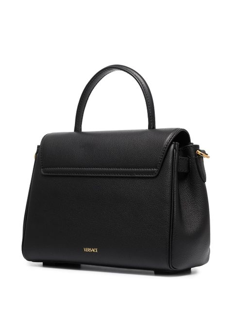 Versace La Medusa leather hand bag - Black