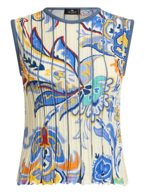 ETRO printed knitted top - Neutrals - zdjęcie produktu nr 1