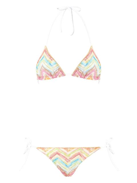 Missoni zigzag-knit bikini set - White - zdjęcie produktu nr 1