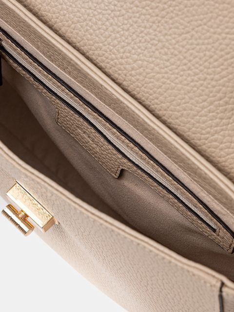 Geox torebka skórzana kolor beżowy D25KAA-00046-C9999