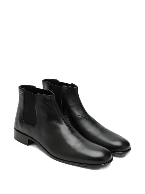 Prada pull-tab chelsea boots - Black