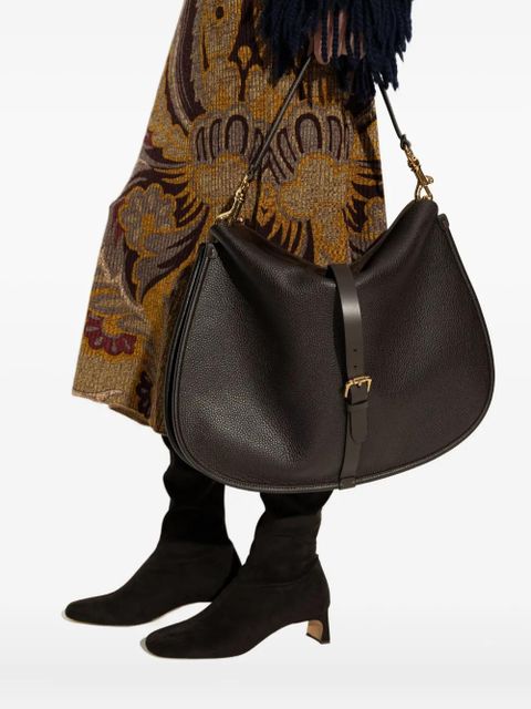 ETRO buckle-fastening leather shoulder bag - Brown - zdjęcie produktu nr 2