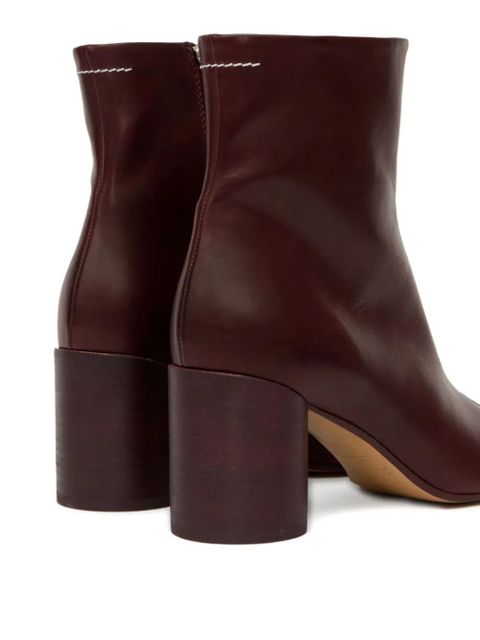 MM6 Maison Margiela 70mm Anatomic Stitch ankle boots - Brown