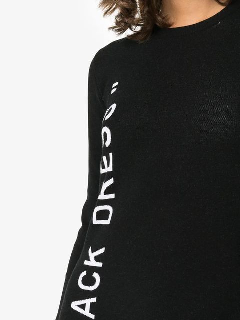 Off-White Slogan mini-dress - Black