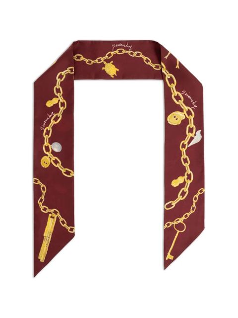 Givenchy chain-print scarf - Red - zdjęcie produktu nr 1