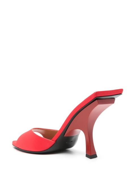 The Attico 100mm pointed-toe sandals - Red
