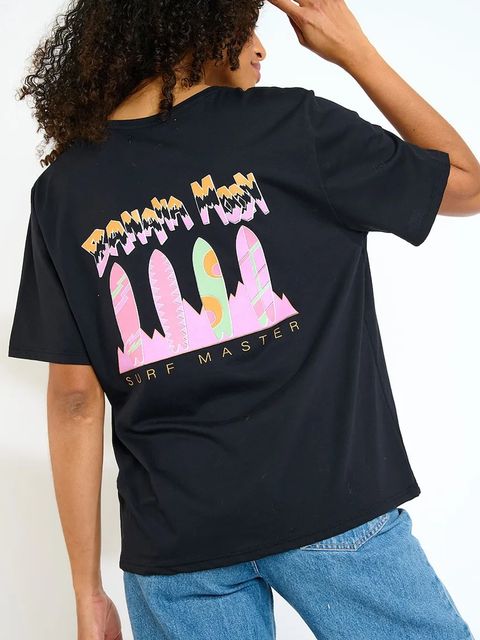 Banana Moon t-shirt bawełniany Urbana damski kolor czarny CRISP.URBANA