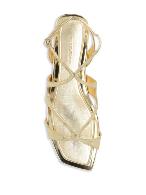 Jimmy Choo Ayla metallic sandals - Gold