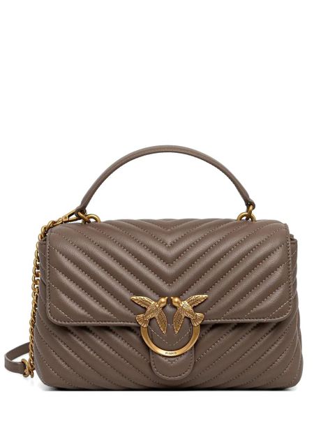 PINKO chevron logo-buckle crossbody bag - Brown - zdjęcie produktu nr 1