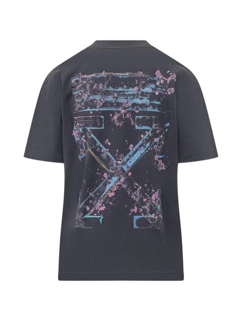 Off-White Driped Watercolour T-shirt - Grey - zdjęcie produktu nr 2