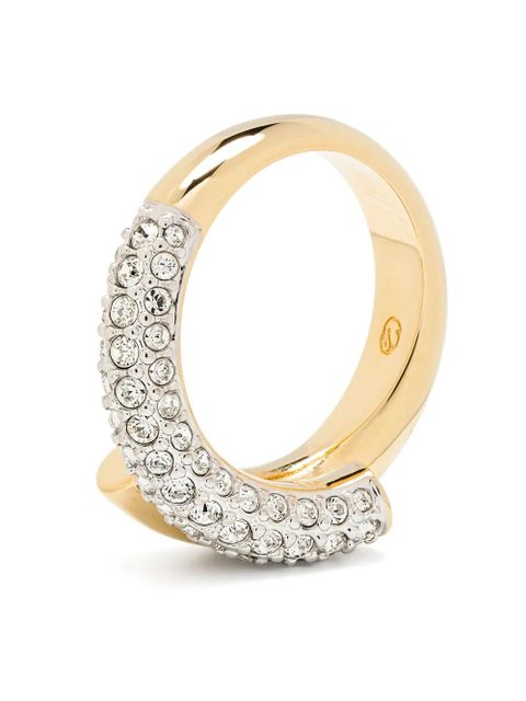 Swarovski Dextera crystal-embellished ring - Gold