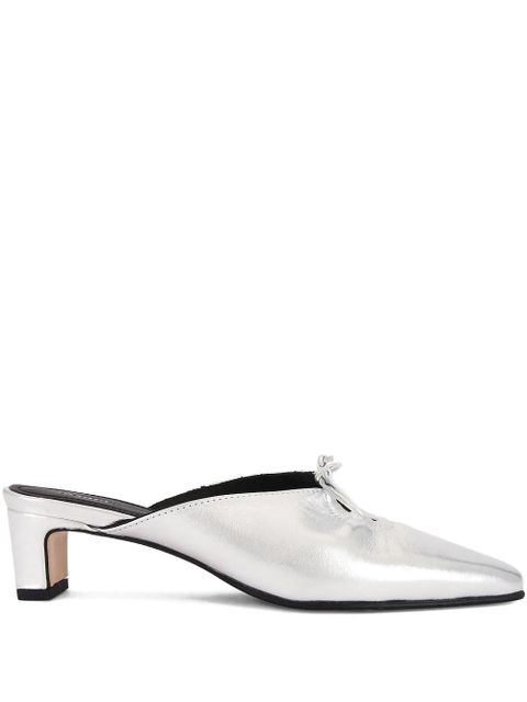 ALOHAS Amar tie-detail mules - Silver - zdjęcie produktu nr 1