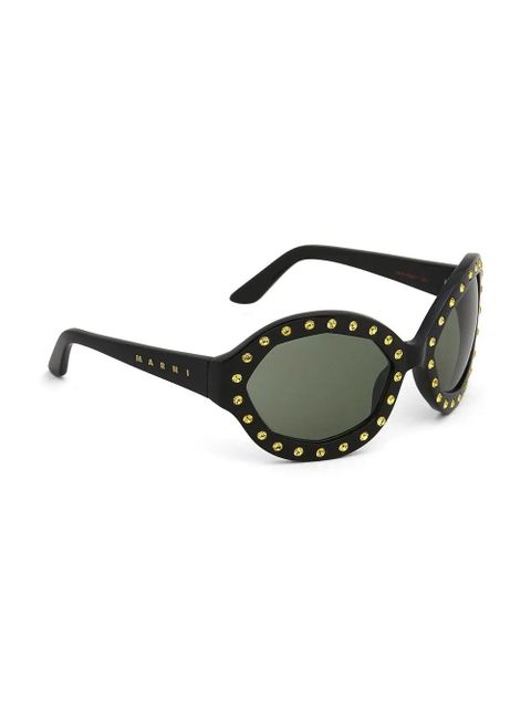Marni Eyewear Naica Mine round-frame sunglasses - Black - zdjęcie produktu nr 2