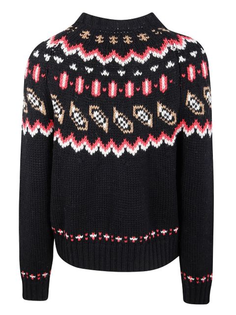 MC2 Saint Barth intarsia-knit sweater - Black