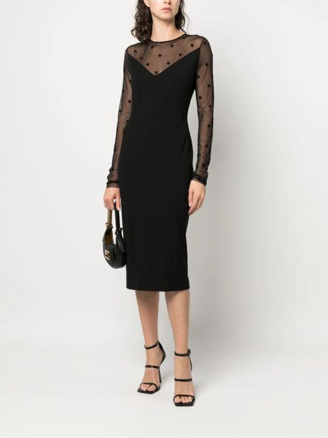 Givenchy logo-jacquard midi dress - Black - zdjęcie produktu nr 2