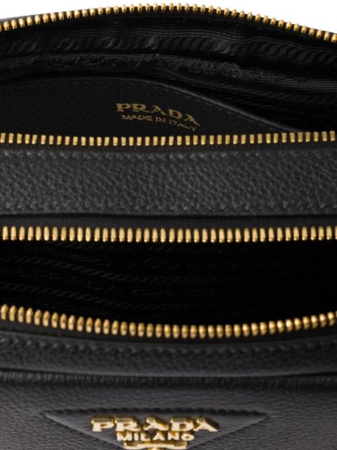 Prada small leather shoulder bag - Black