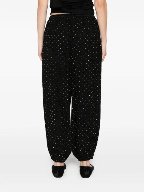 SANDRO embellished tapered trousers - Black