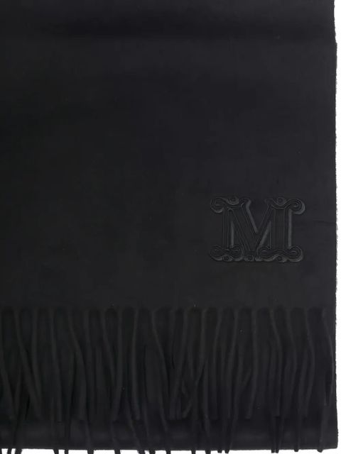 Max Mara WSDALIA logo-detail scarf - Black - zdjęcie produktu nr 2