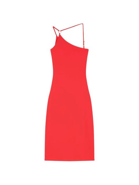 Coperni C-Logo one-shoulder dress - Red - zdjęcie produktu nr 1