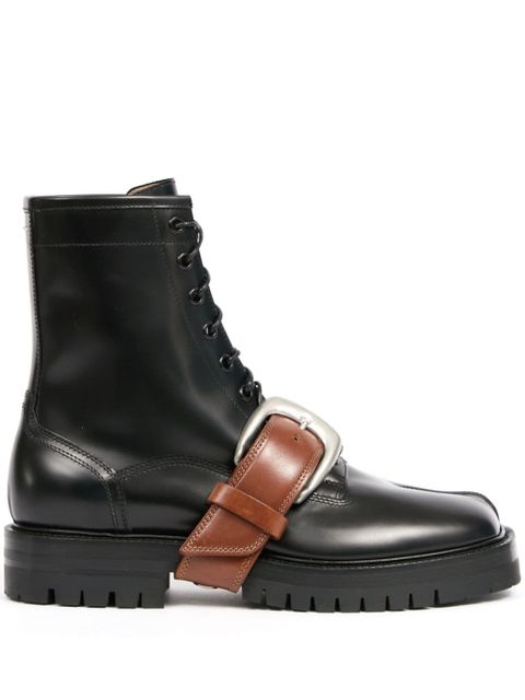 Maison Margiela Tabi split-toe leather boots - Black - zdjęcie produktu nr 1