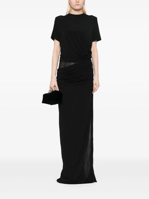 Christopher Esber coiled jersey corseted tee gown dress - Black - zdjęcie produktu nr 2