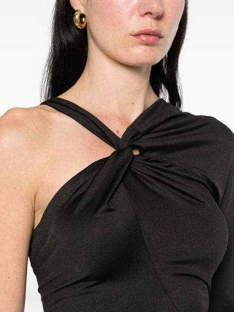 Victoria Beckham asymmetric one-shoulder gown - Black