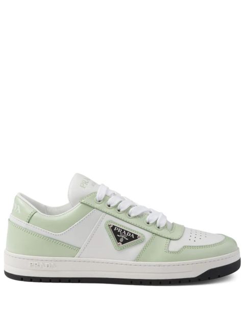 Prada Downtown leather sneakers - Green - zdjęcie produktu nr 1