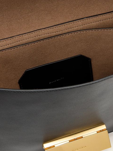 AllSaints torebka skórzana ETTA kolor czarny W295XD