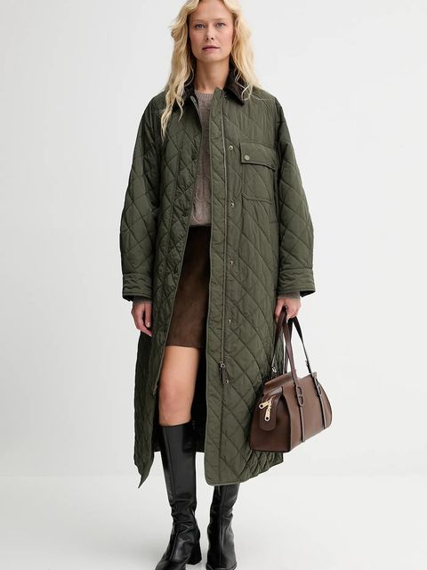 Weekend Max Mara kurtka COCCOLE kolor zielony przejściowa oversize 2525496092600 - zdjęcie produktu nr 2