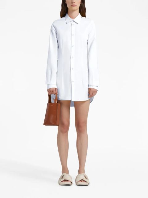 Marni nano Museo leather tote bag - Brown - zdjęcie produktu nr 2