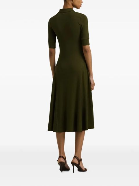 Lauren Ralph Lauren polo A-line midi dress - Green