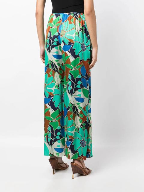Cult Gaia Alaia floral-print trousers - Green