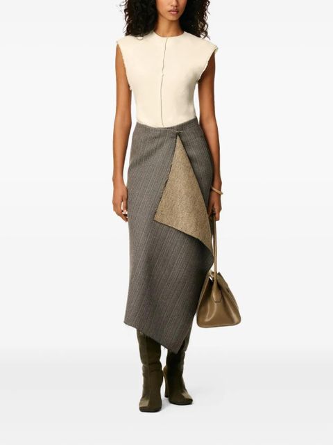 AMI Paris raw-edge sleeveless top - Neutrals - zdjęcie produktu nr 2