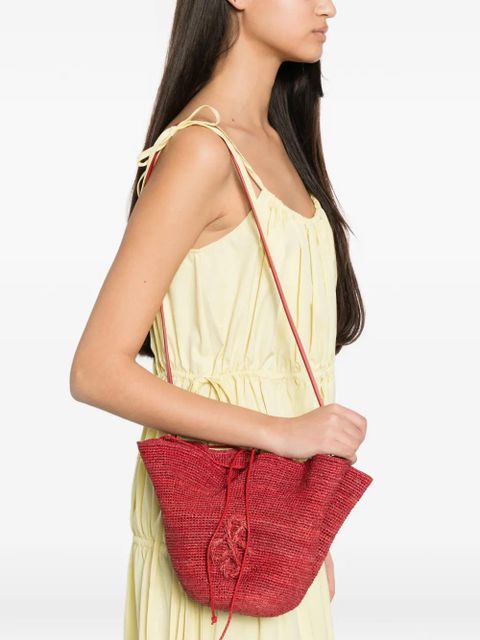 Ruslan Baginskiy HatBag raffia bucket bag - Red - zdjęcie produktu nr 2