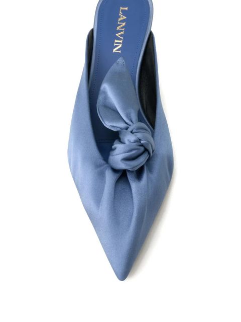 Lanvin knot pointed mules - Blue