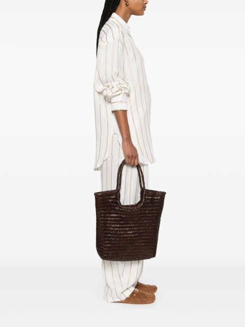 DRAGON DIFFUSION Diagonal Triple Jump tote bag - Brown