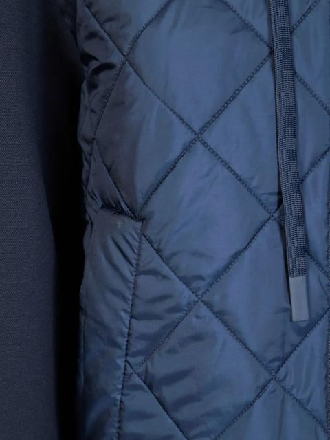 Weekend Max Mara Edito quilted hooded jacket - Blue