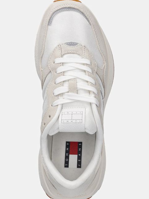 Tommy Jeans sneakersy TJW CLEATED RUNNER damskie kolor beżowy EN0EN02788