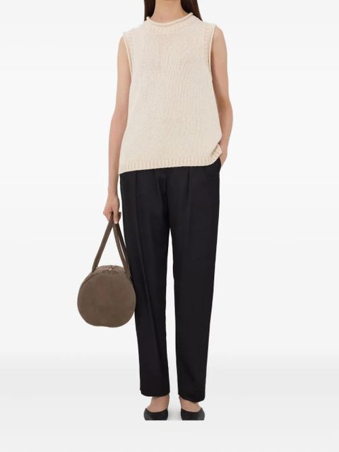 LouLou de Saison Effy ribbed collar sleeveless top - Neutrals - zdjęcie produktu nr 2