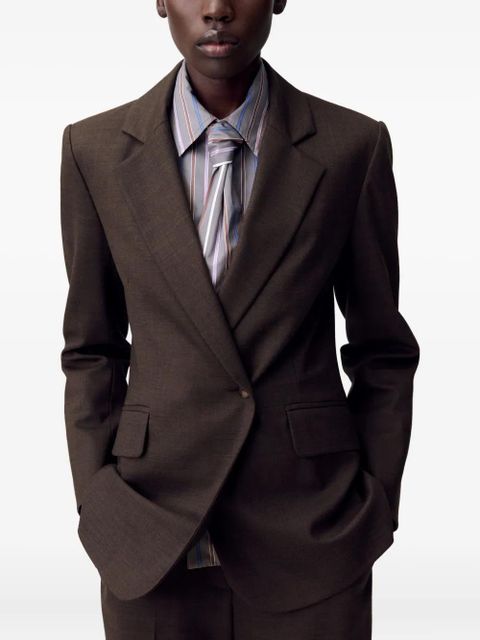 Claudie Pierlot single-breasted wool blazer - Brown