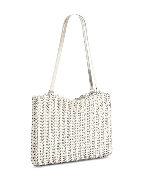 Rabanne hand-assembled shoulder bag - White