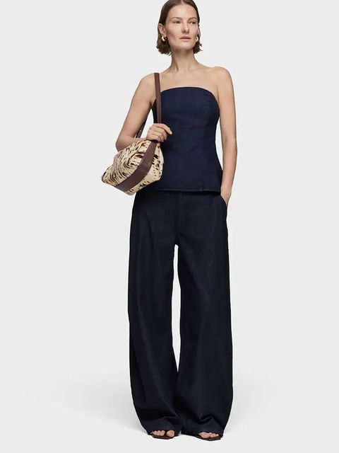 Tous torebka skórzana FOLD kolor beżowy 2002306743