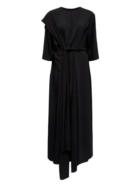 MM6 Maison Margiela asymmetric midi dress - Black - zdjęcie produktu nr 1