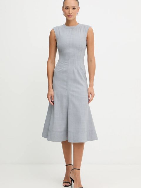 Karl Lagerfeld sukienka z domieszką wełny - zdjęcie produktu nr 1