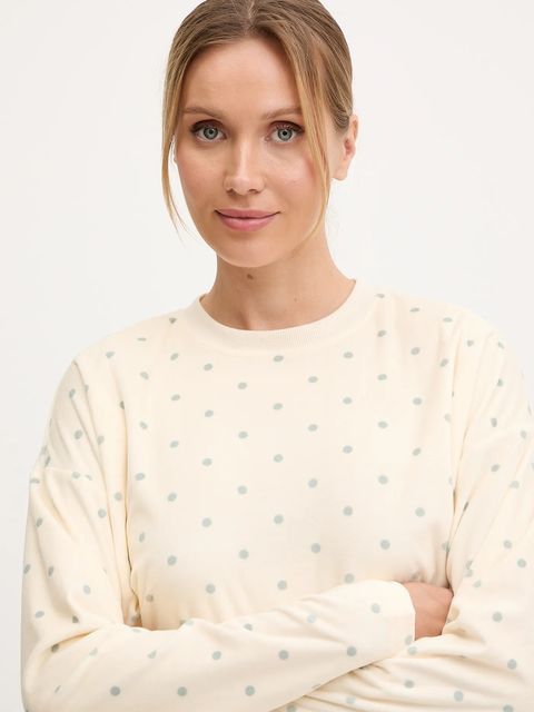 United Colors of Benetton piżama damska kolor beżowy 31UX3P046