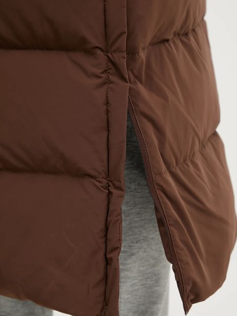 Columbia kurtka puchowa Amaze Puff kolor brązowy zimowa 2134894