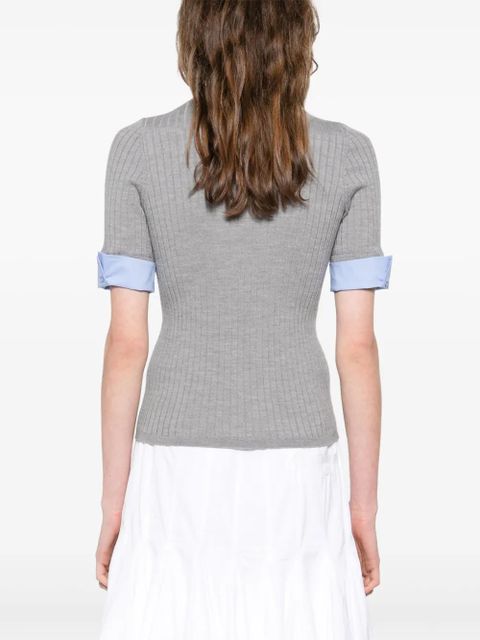 SANDRO layered T-shirt - Grey