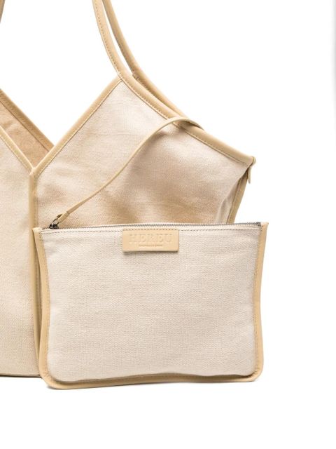 Hereu Calella panelled tote bag - Neutrals