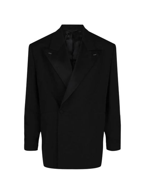 Givenchy notch-lapel oversized blazer - Black - zdjęcie produktu nr 1